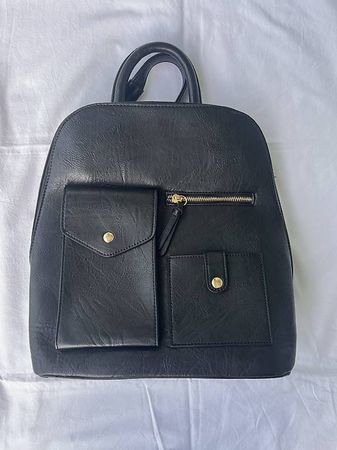 Schwarzer Rucksack