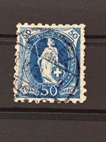 Stehende Helvetia 50 Rp., 70B, SBK 575.--