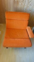 3 Vintage-Polstersessel orange