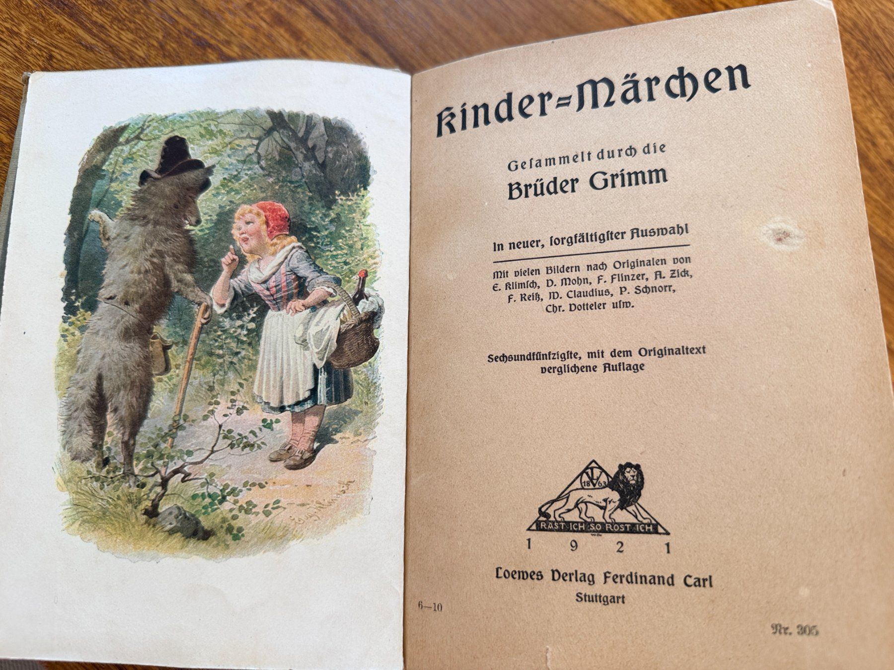 Bücher: Antikes Buch: Grimms Märchen von 1921 illustriert – Gebraucht aus Neerach von topshotta 1
