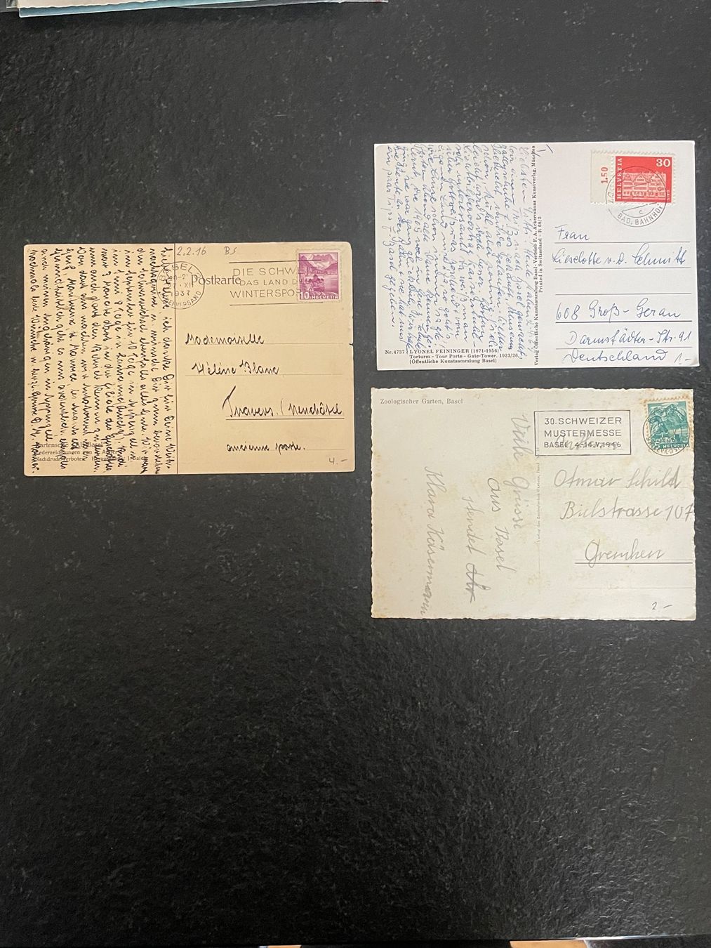 Cartoline postali: Postkarten Basel 1937 – Usato da Laufen venduto da car_2fnm 1