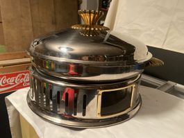 Edelstahl Chafing Dish Rechaud Warmhalteplatte Chrom