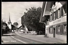 AK Jegenstorf, Strasse am Gasthof Zum Löwen