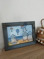 Tableau artisanal bord de mer - Création Sylvie Fouchon