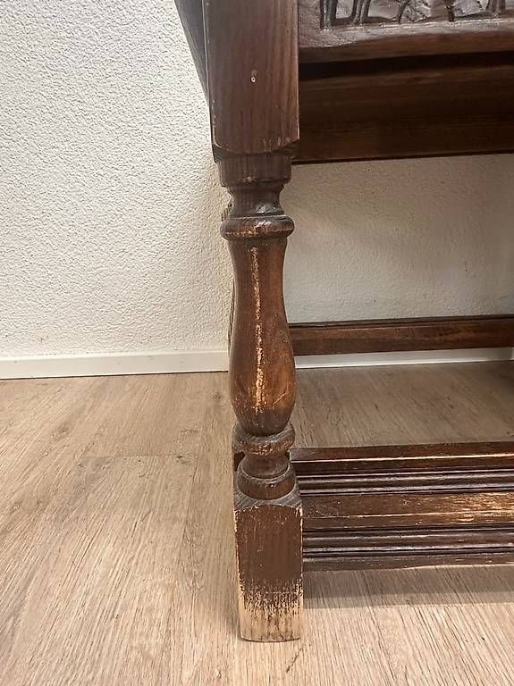Set di tavolo e panche: Antik Gründerzeit Satztisch Set aus Eiche & Einschubtischen – Usato da Obernau venduto da Arche_Noah_Brocki 4