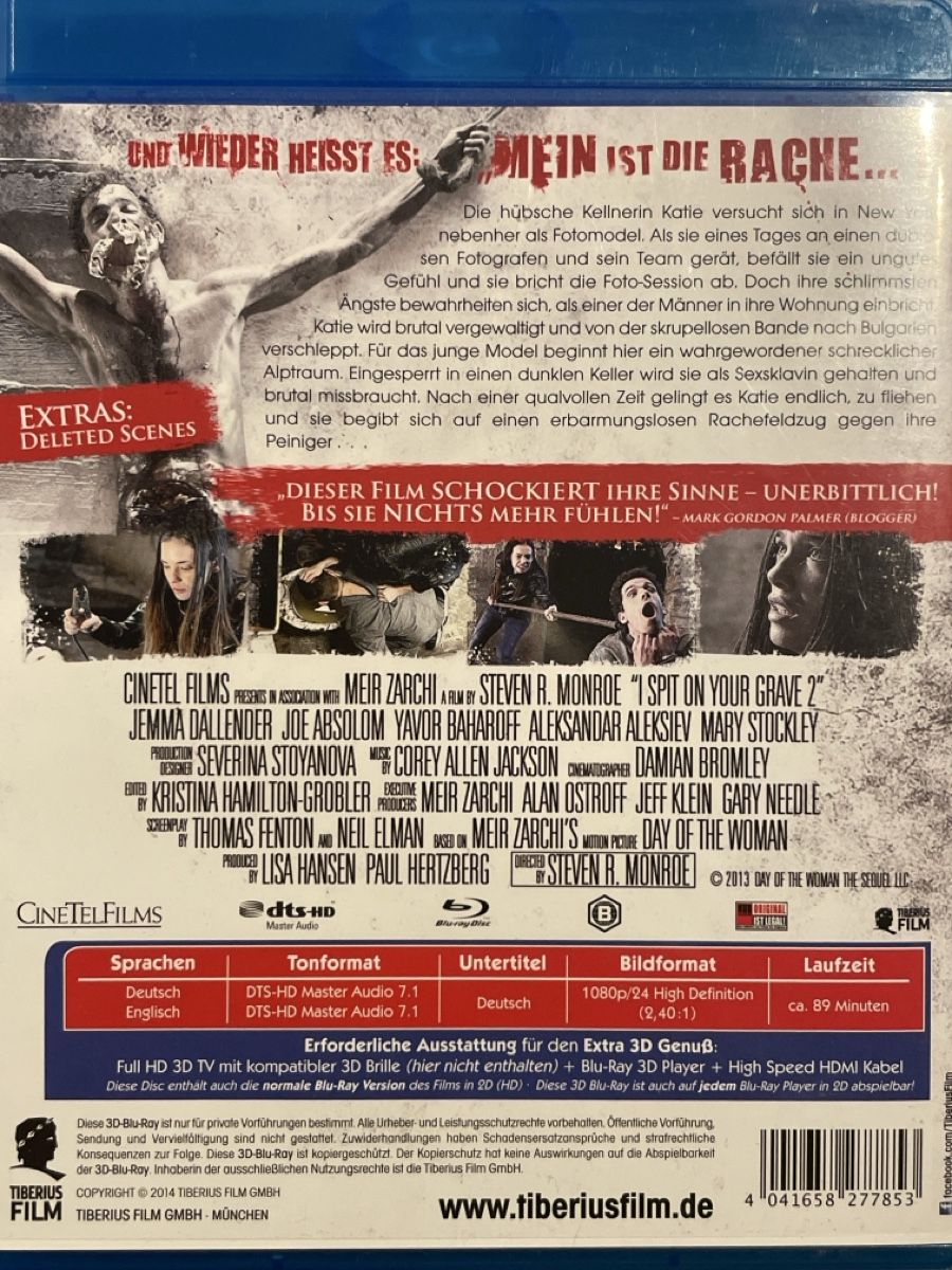 Alle DVDs: I Spit on Your Grave 2 3D (2013) – Neu (gemäss Beschreibung) aus Waldenburg von Gonzo8 1