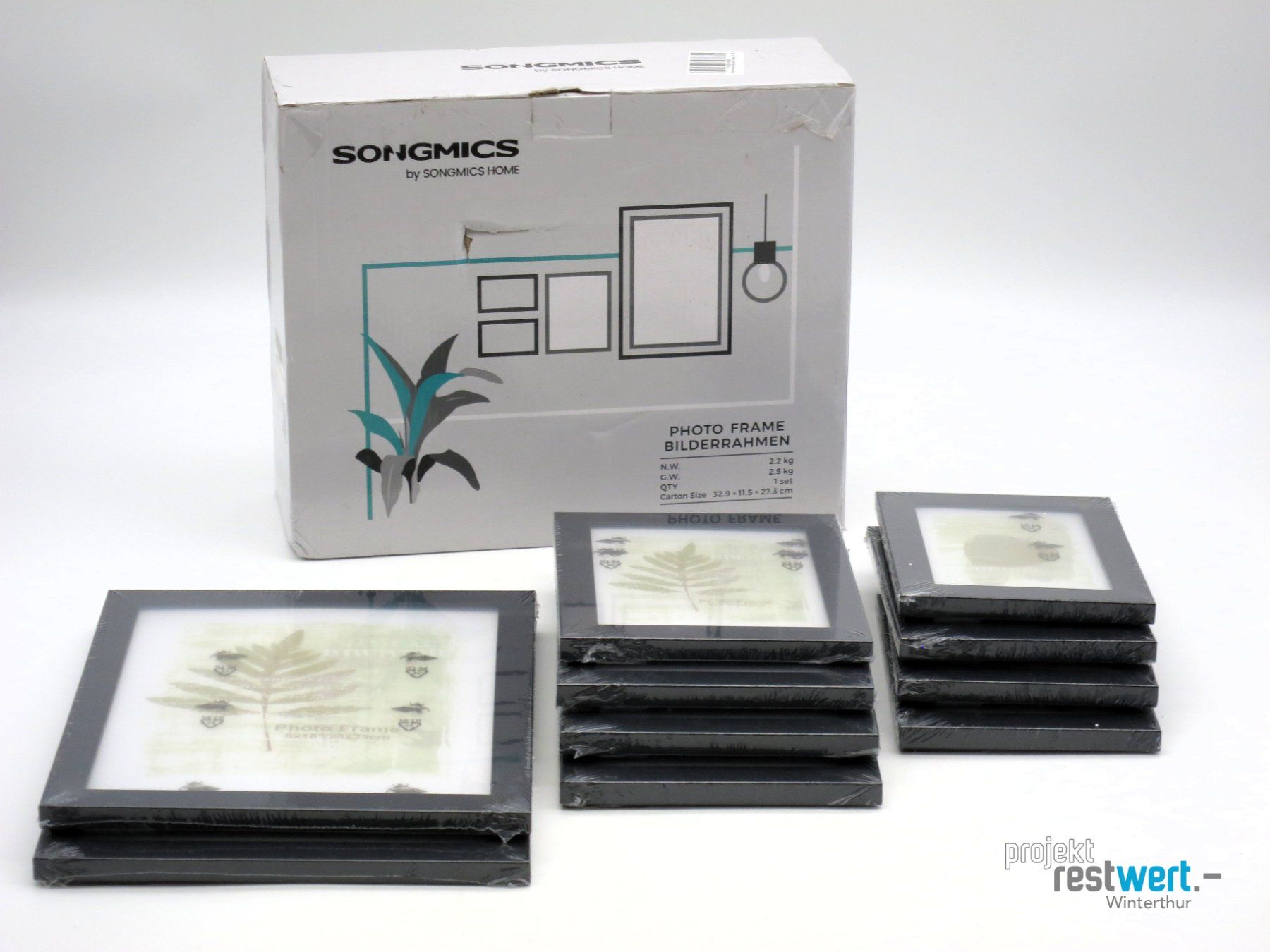 Bilderrahmen: SONGMICS Collage Bilderrahmen Set (10 Stk.) – Neu (gemäss Beschreibung) aus Winterthur von Restwert_Winterthur