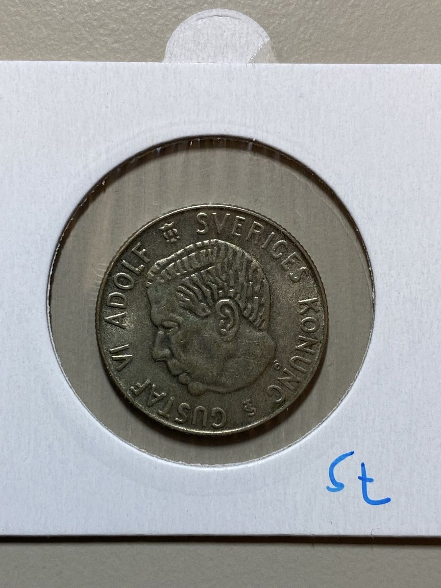 Tutti le monete: Suède - 1 couronne - 1960 - AG  – Usato da Payerne venduto da Mike1682 1
