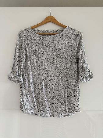 Paul Kehl Damen Sommer Bluse gepunktet, Grösse 34 Top!