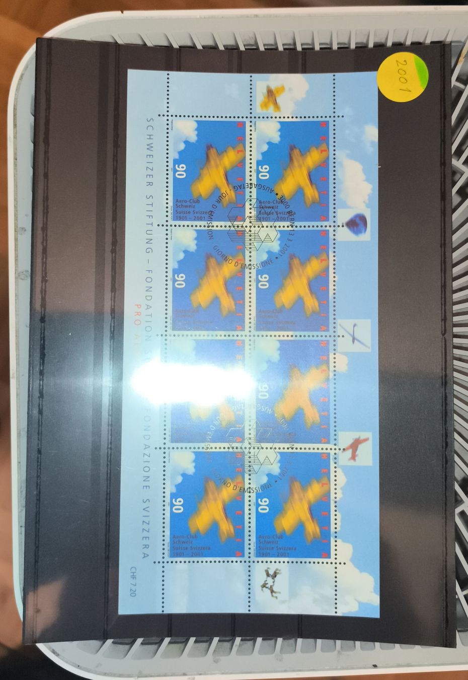 Tutti i francobolli: Briefmarken Block 2001 Schweizer Stiftung Pro Aero – Nuovo (secondo la descrizione) da Reinach BL venduto da Pitstore69