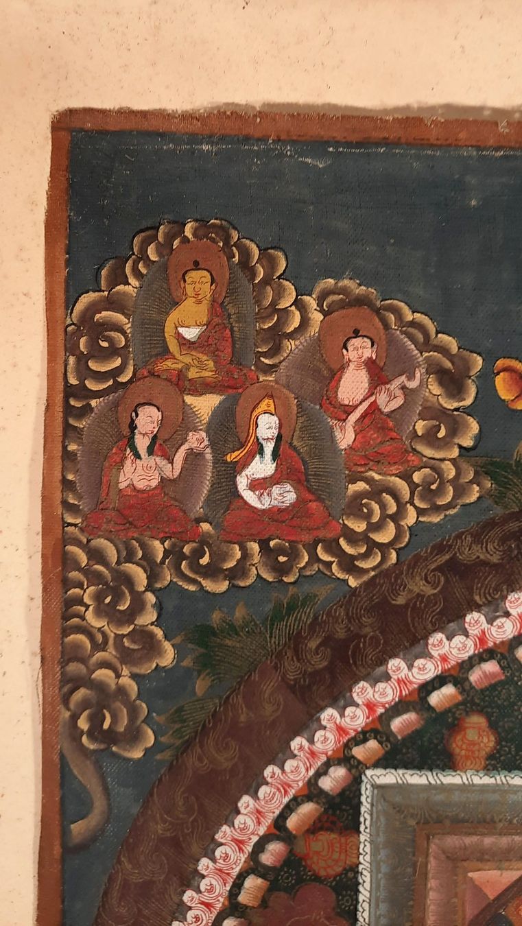 Gemälde: Antikes Thanka 39 x 55 cm – Gebraucht aus Herisau von Wisen 4