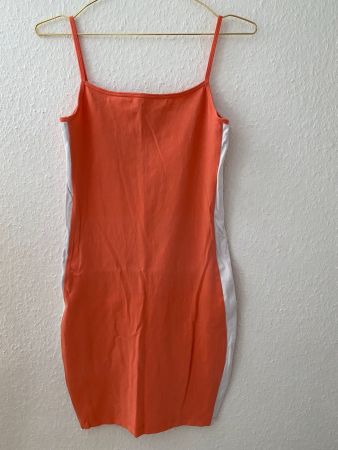 Spagetti Kleid in Coral in Gr. M (36 kleine 38)