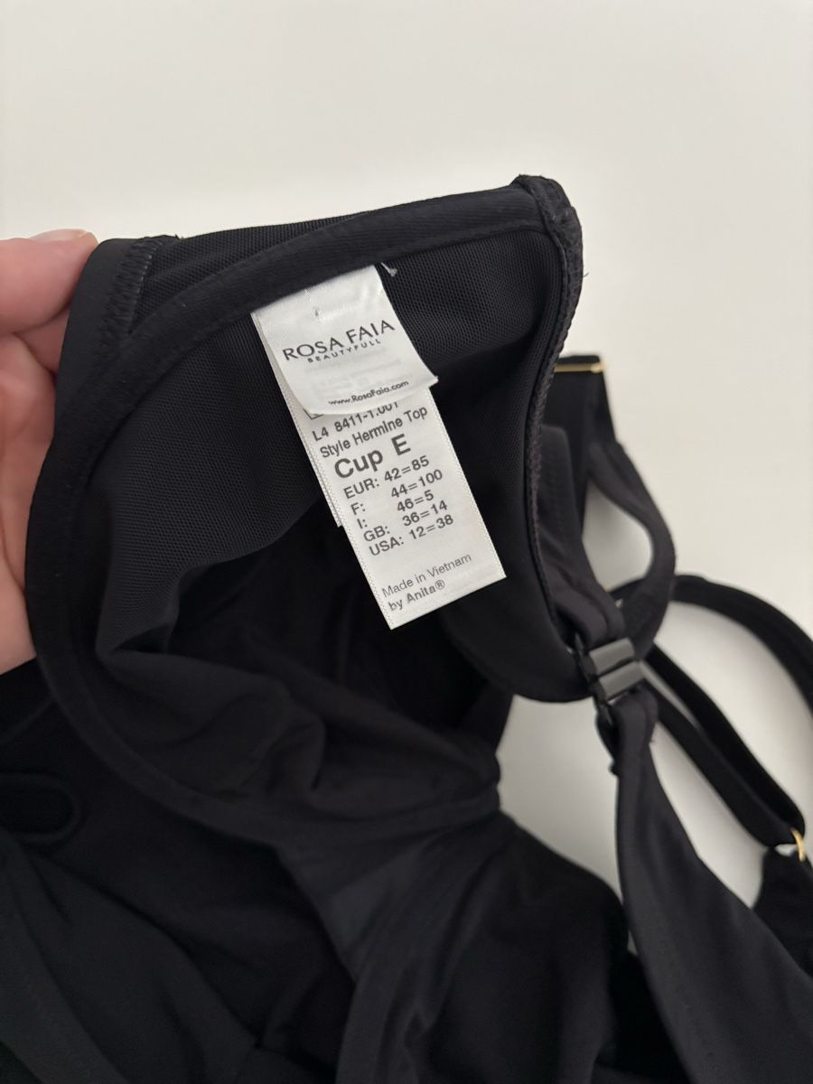 Costumi da bagno & Bikini: Schwarzer Bikini, Rosa Faia, Gr. 42/E, neuwertig! – Usato da Stettfurt venduto da rebella 2
