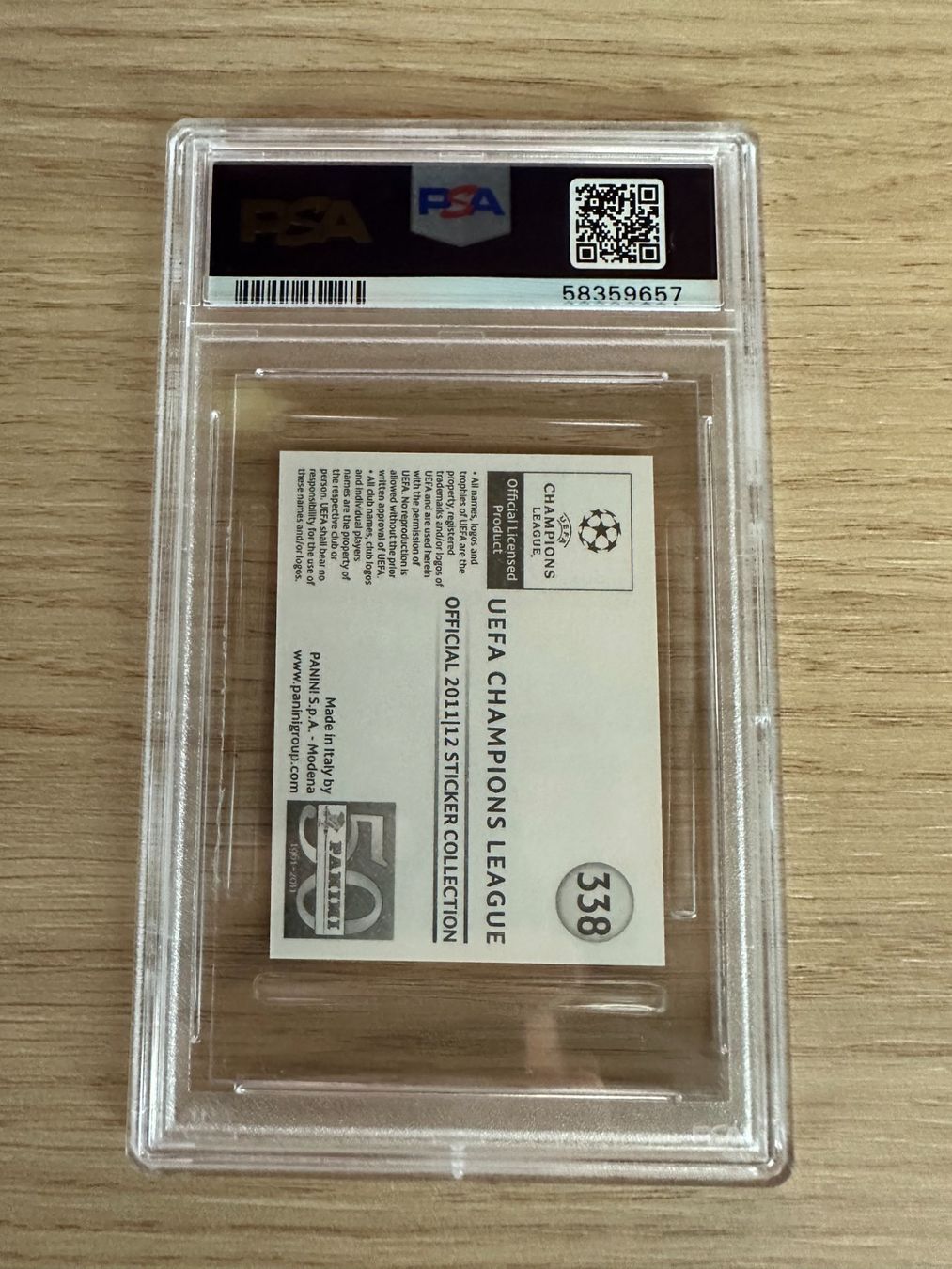 Panini Carte collezionabili: Kevin de Bruyne Panini UCL 2010/2011 Sticker PSA 9 – Nuovo (secondo la descrizione) da Hagendorn venduto da Pokecollectorch 1