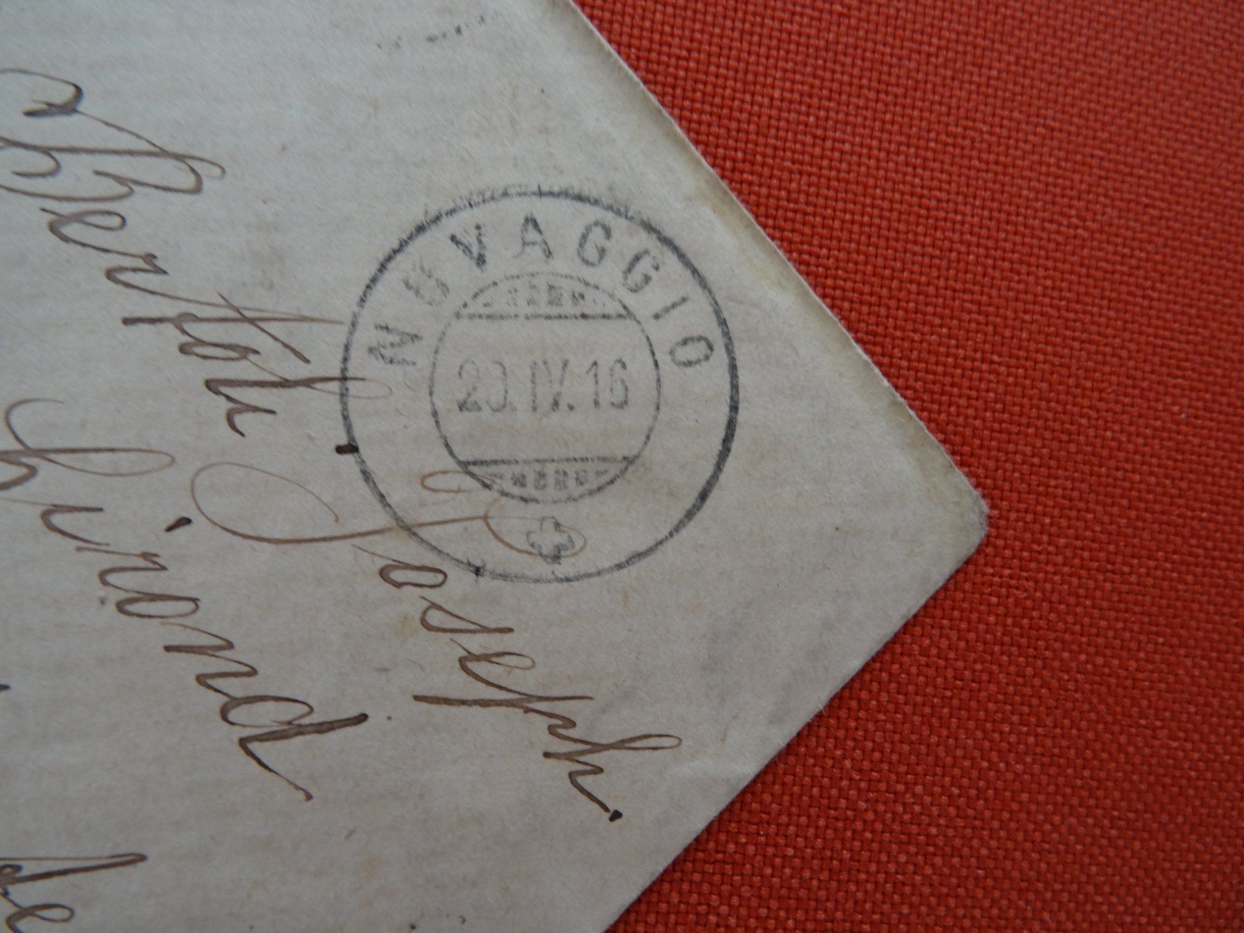 Buste & buste per spedizione: altes schweizer Briefchen abgestempelt 20.04.1916 Novaggio – Usato da Lupfig venduto da JUTA09 3