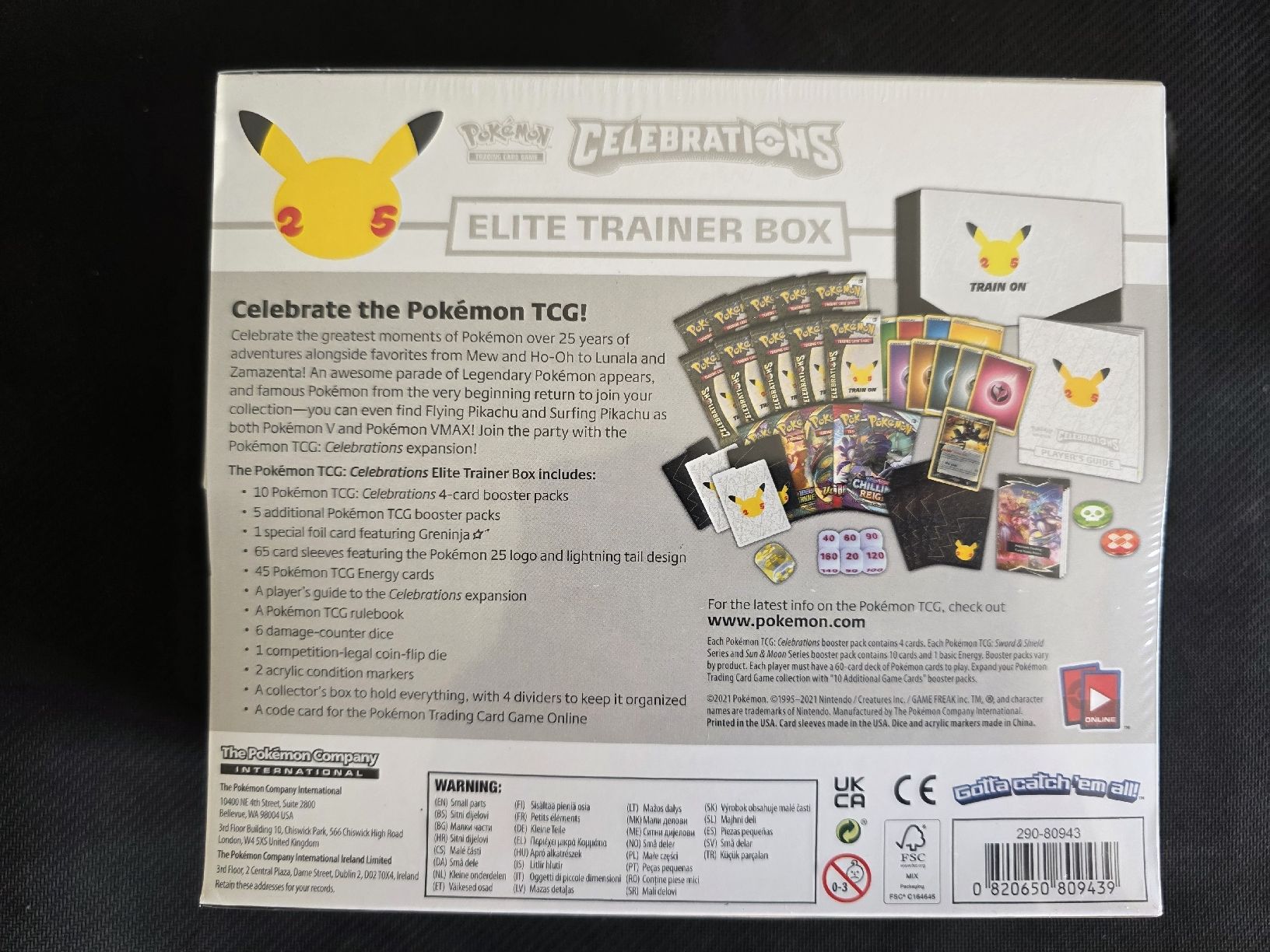 Pokémon Carte collezionabili: Celebrations 25th Anniversary ETB Pokémon TCG – Nuovo e nell'imballaggio originale da Basel venduto da Epicdraw 1