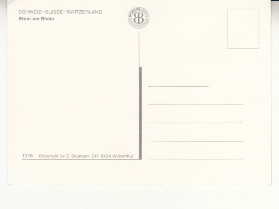 Cartoline postali: Stein am Rhein ca. 1970 – Usato da Bürglen TG venduto da StampGraf 1