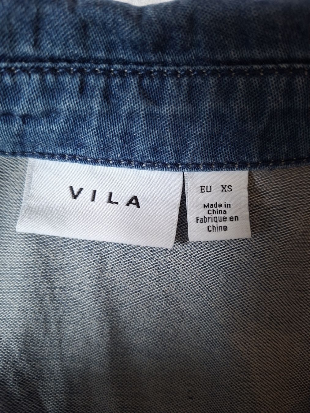 Vila Camicette: Vila Jeanshemd, XS, blau, dünner Stoff – Usato da Klingnau venduto da vollmond36 3