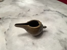 Antike Bronze Öllampe