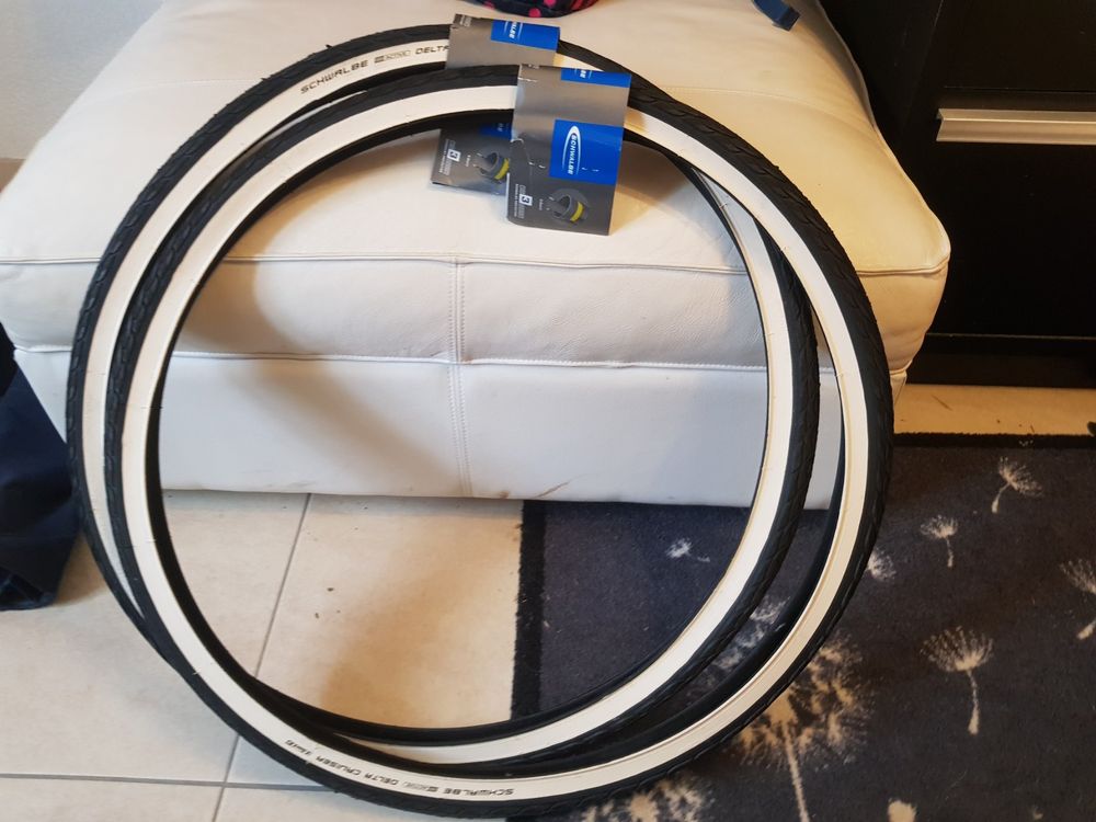 Schwalbe Delta Cruiser Plus - Pneumatico City/VTC 700x35c (37-622) - Blu TR Con Rinforzo Fianco Reflex - Offerta Speciale