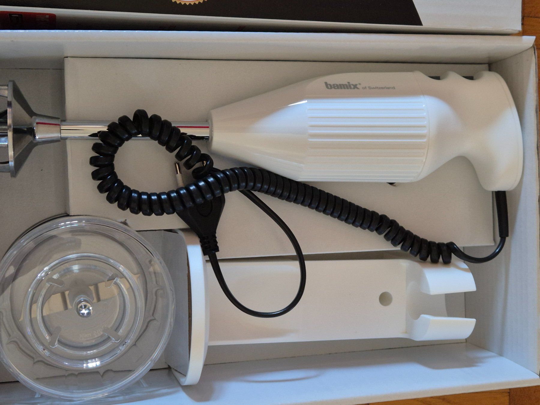 Bamix Elettrodomestici da cucina: Bamix Stabmixer 200W Swissline weiss – Nuovo (secondo la descrizione) da Monthey venduto da McAuthor 1