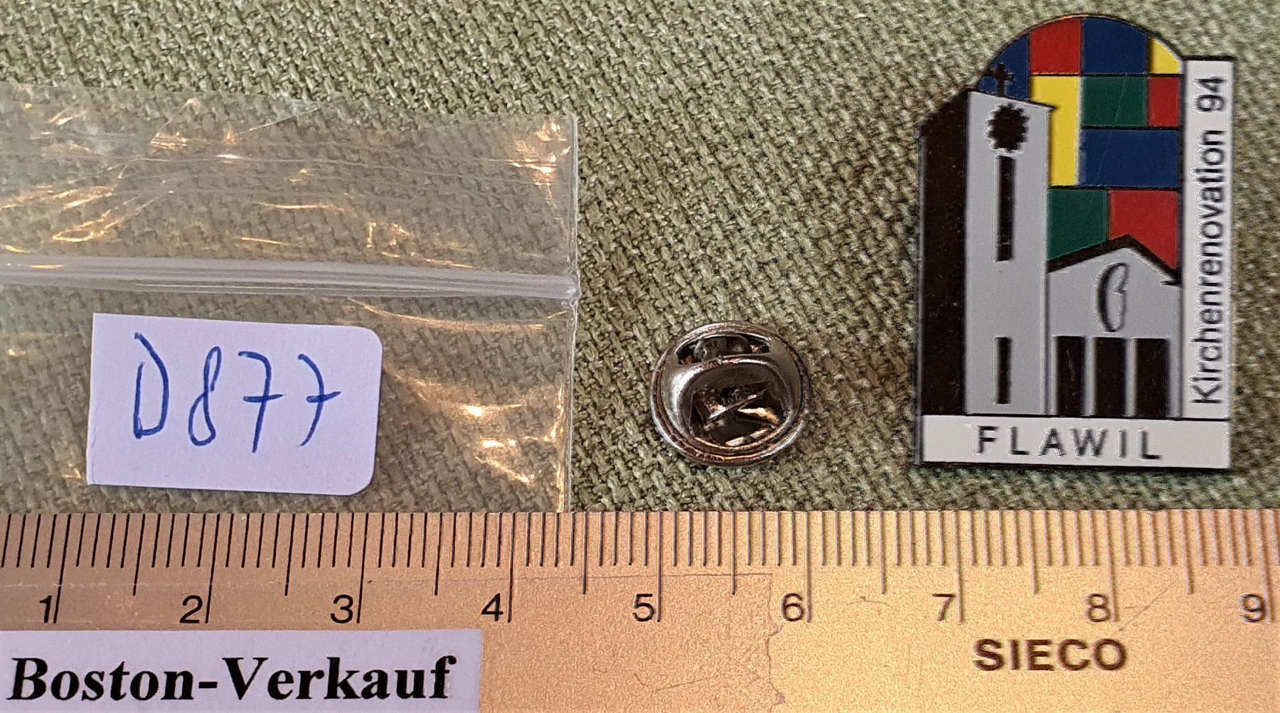 Placchette & Badge: D877 - Pin Kirchen Renovation 94 Flawil – Usato da Reinach BL venduto da Boston-Verkauf 2