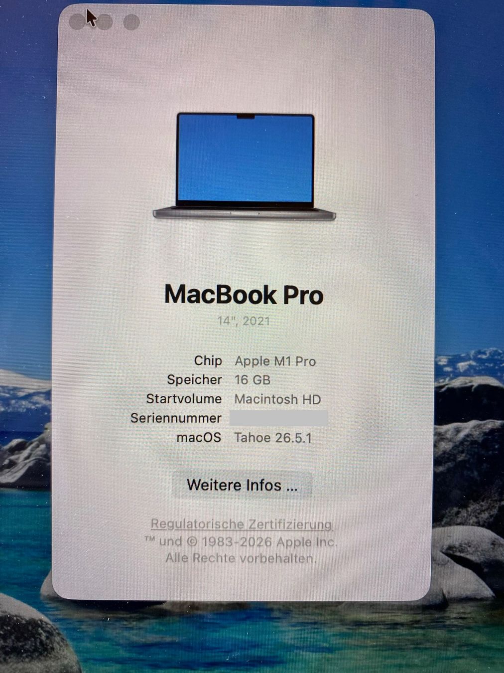 Apple Notebook: 14" MacBook Pro M1 Pro, 2021, Spacegrau – Usato da Visp venduto da Zeno7 4