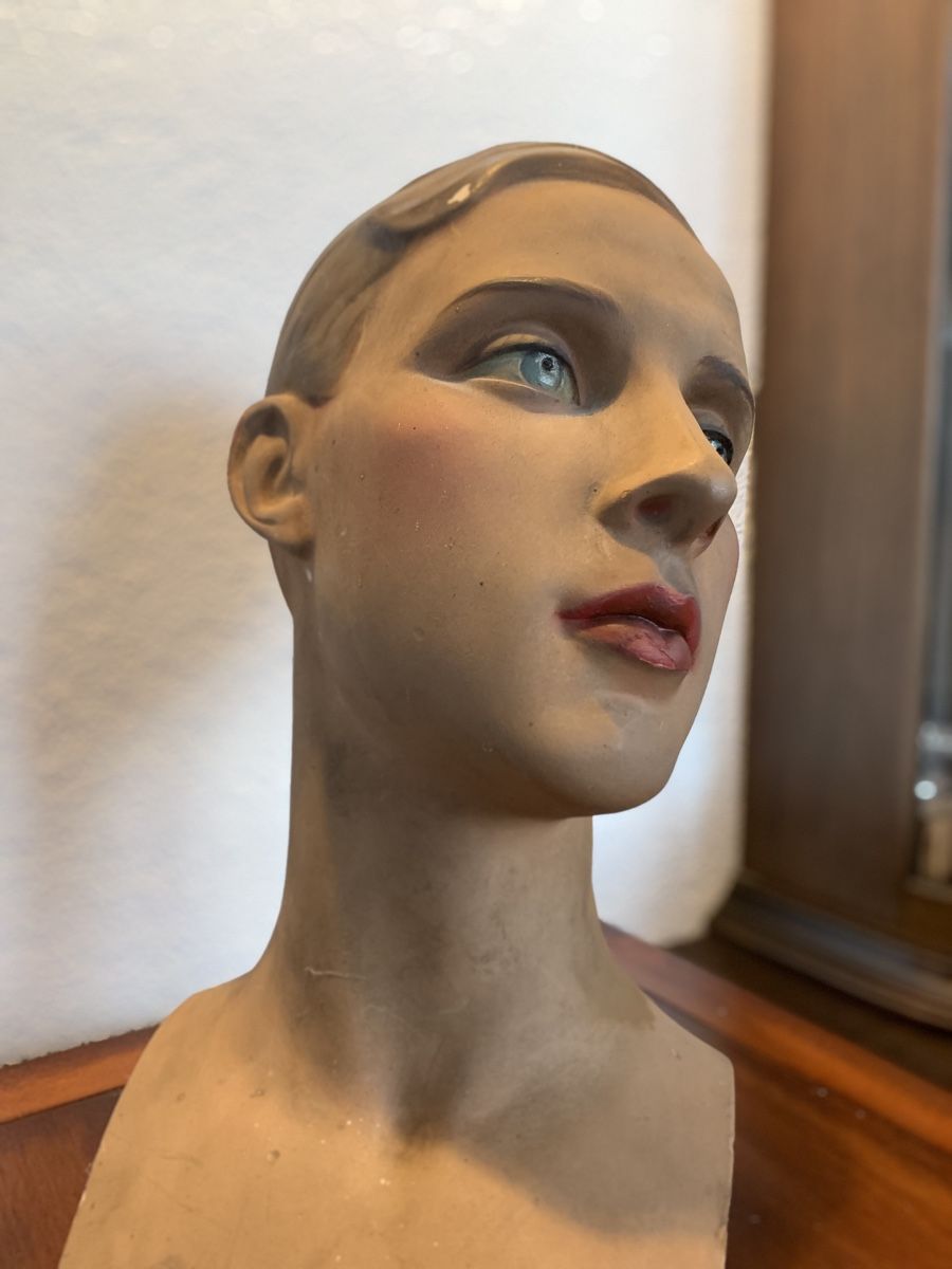 Sculture & Statue: Grosse antike  Original Art Deco Büste – Usato da Rothrist venduto da Oddymanliane 3