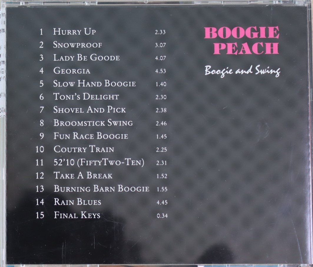 CD: Boogie Peach – Boogie And Swing – Usato da Luzern venduto da CONTENTI 2
