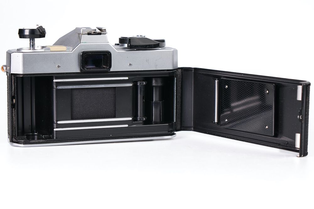 APPAREIL PHOTO REFLEX argentique Fujica STX-1 avec objectif et étui X-Fujinon 2,2 55 mm - argent