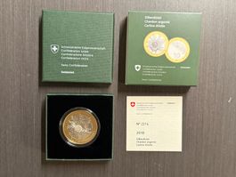 10.- Fr. Münze Silberdistel 2018 SWISSMINT