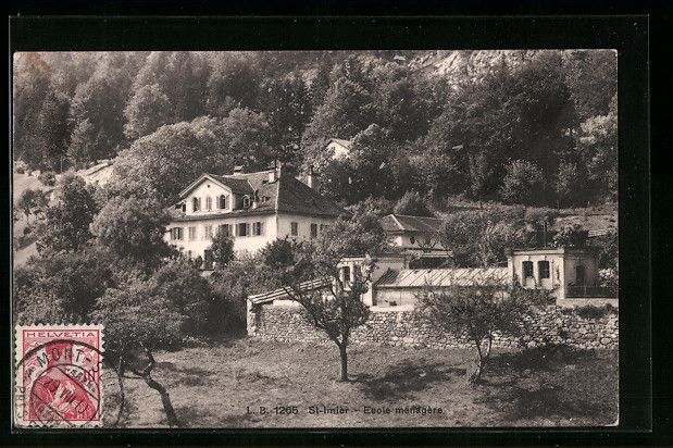 Cartoline postali: AK St. Imier, Ecole menagere – Usato da Berlin venduto da bartko-reher