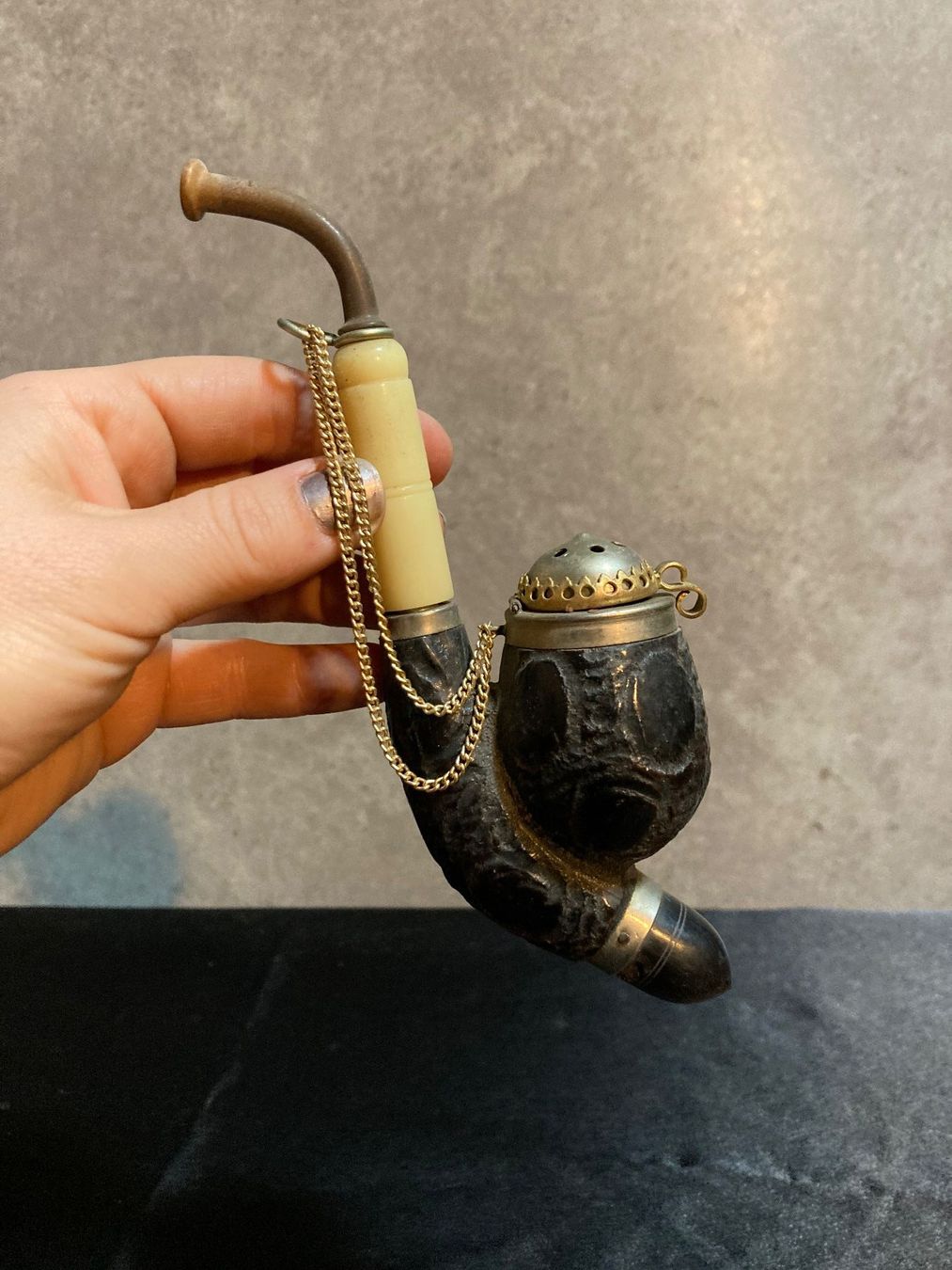 Pipe & Accessori: Pipe ancienne Pfeife antik tabak colector – Usato da St-Cierges venduto da LeRegain