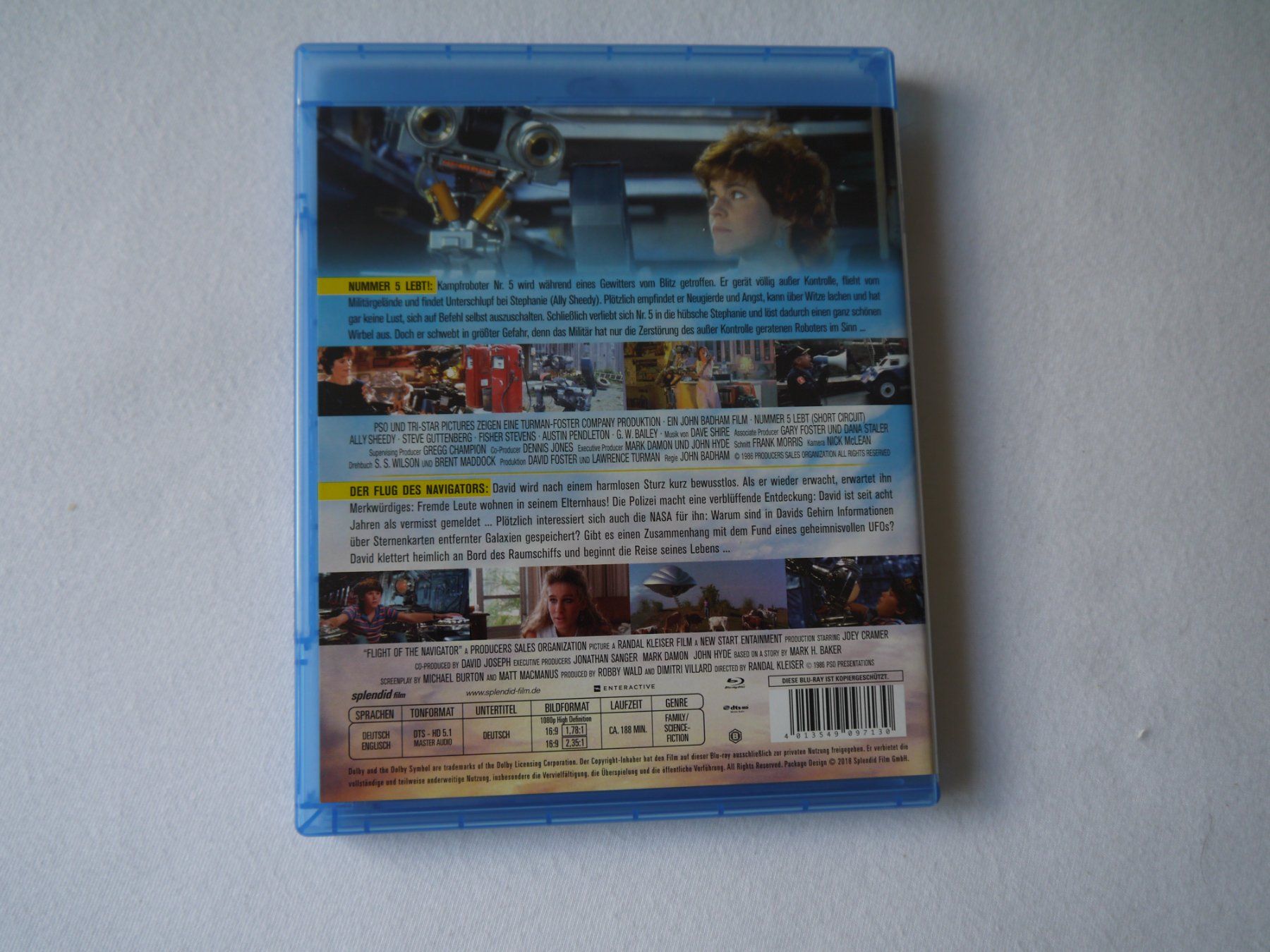Tutti i DVDs: Der Flug des Navigators/Nummer 5 Lebt -Blu Ray - selten – Usato da Hagendorn venduto da Blaf 2