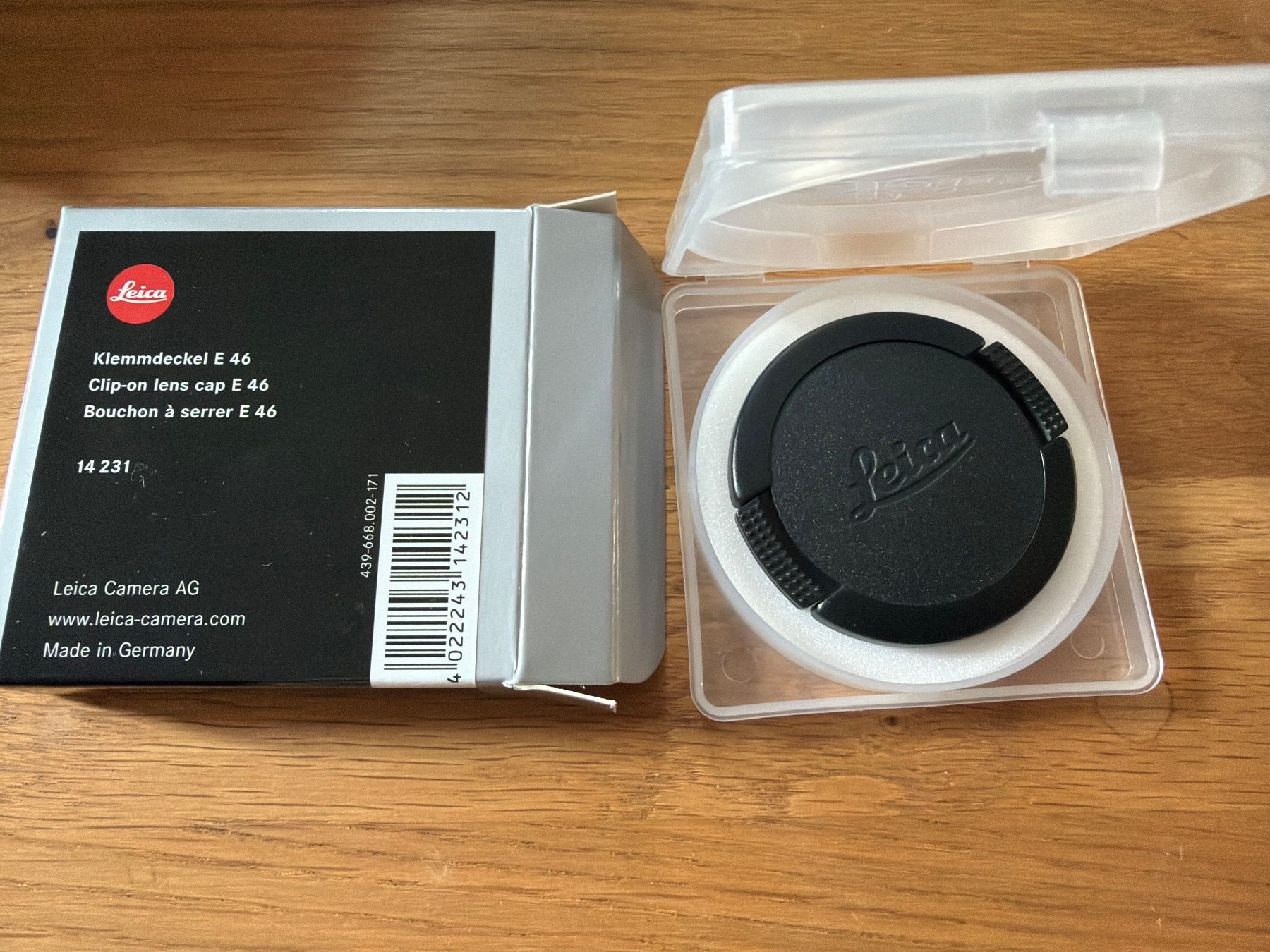 Leica Obiettivi: Leica Klemmdeckel E 46 neu – Nuovo e nell'imballaggio originale da Trimbach venduto da jaeggpa1 2