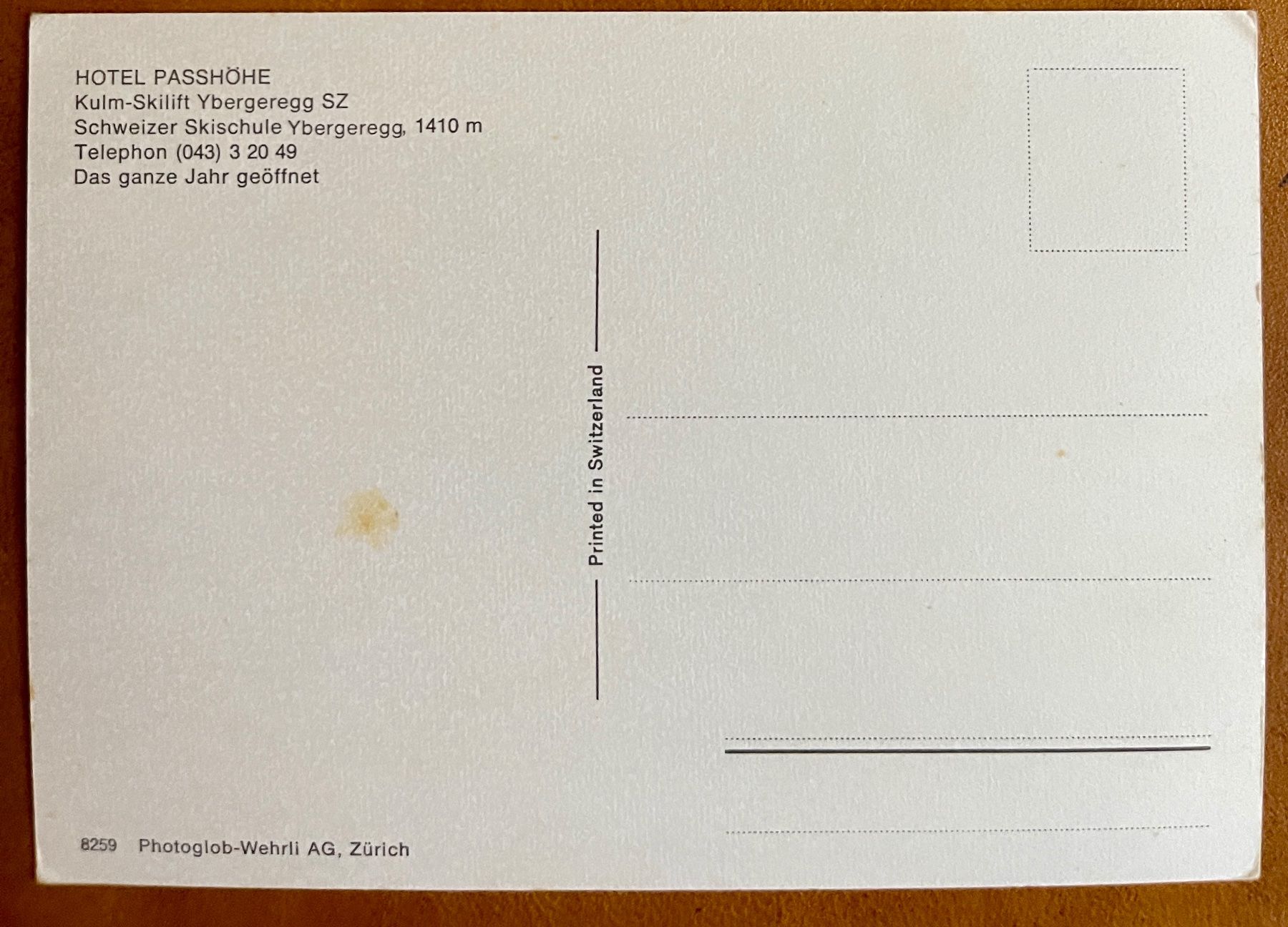 Cartoline postali: YBERGEREGG - Skiparadies - Kulm - Skilift – Usato da Lutry venduto da Ediego 1
