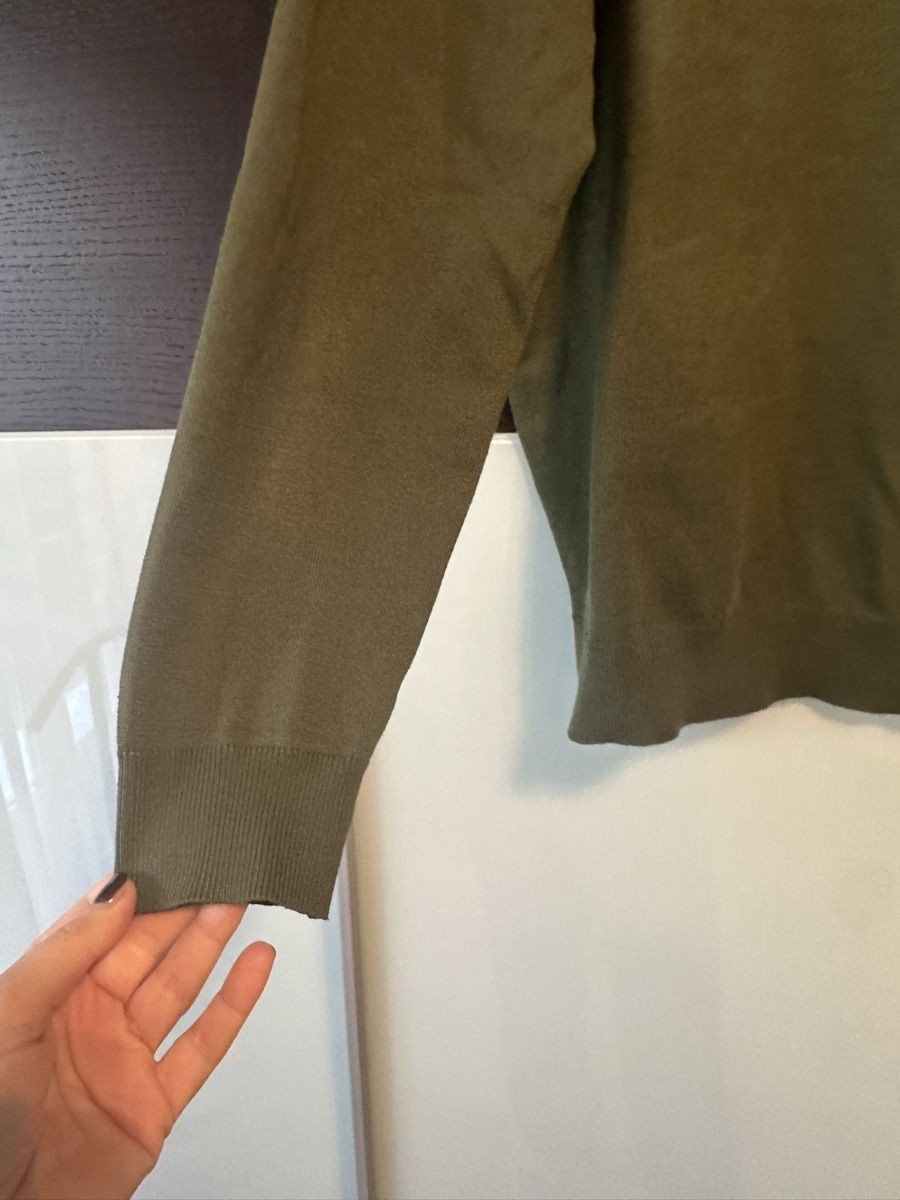 Maglioni & Felpe: Herren Henley Pulli, olivgrün, Gr. L – Nuovo (secondo la descrizione) da Altendorf venduto da Eastwick4 2