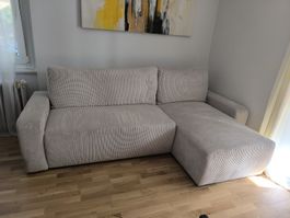 Modernes Bettsofa / Ecksofa mit Schlaffunktion – sehr guter 