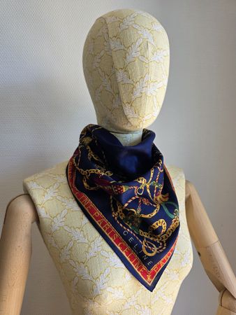  Céline Vintage Tuch aus Baumwolle /58×58cm 