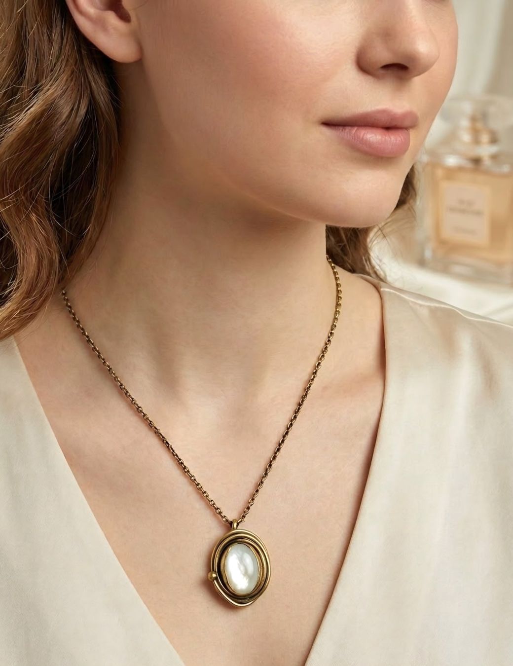 Catenine: Elegantes Collier mit edlem Perlmutt - Neu – Nuovo e nell'imballaggio originale da Uetikon am See venduto da Springdream 1