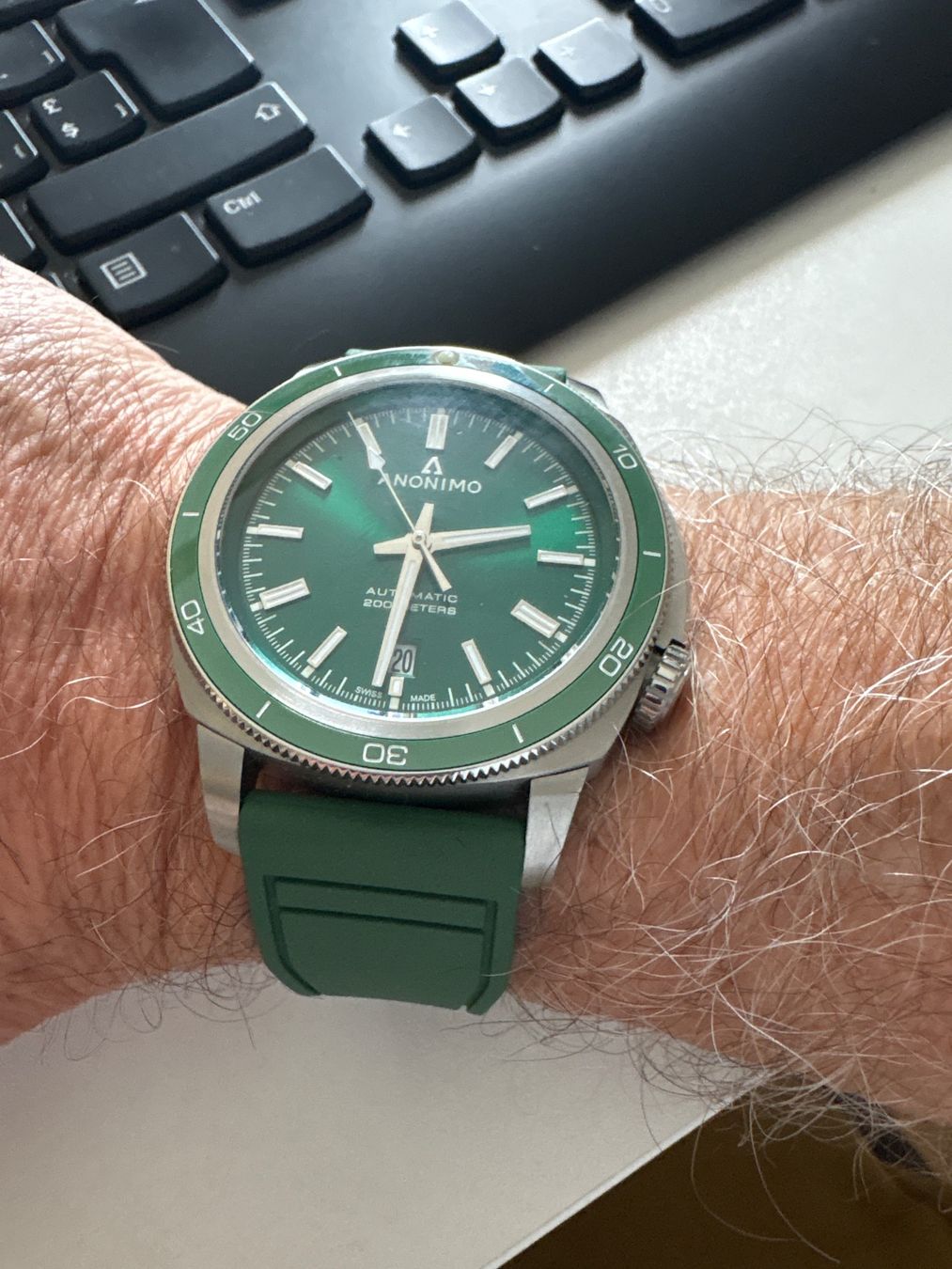 Anonimo Orologi: Anonimo Nautilo Vintage Grün – Nuovo (secondo la descrizione) da Bern venduto da Minok 8