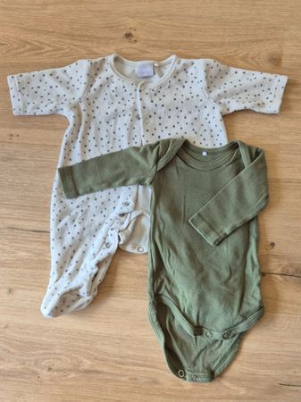 Kuscheliges Set, Body mit Strampler, Gr. 50/56