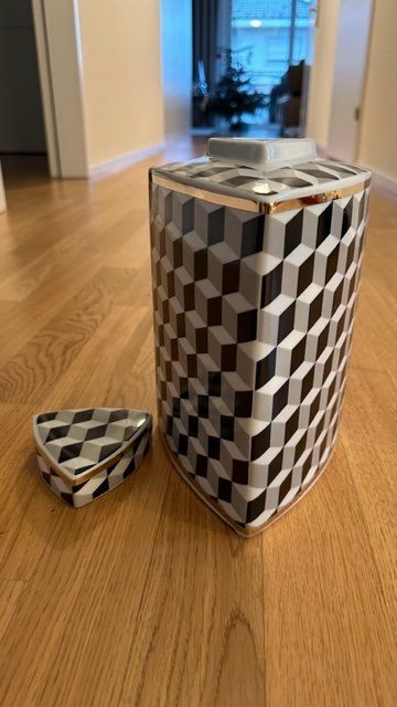 Vasen & Gefässe: Vase Schwarz Weiss Dekorativ – Gebraucht aus Horgen von Fioko1984 4