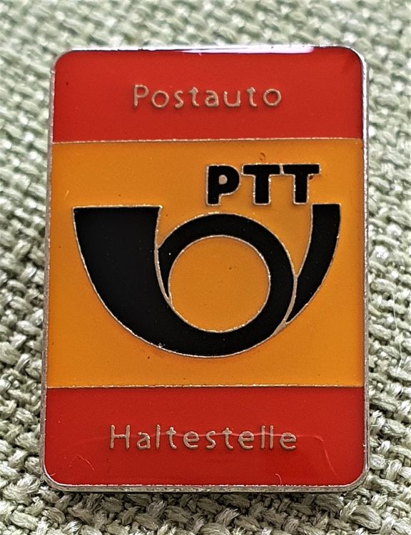 O679 - Pin Die Post PTT Postauto Haltestelle Signal Schild | Kaufen auf ...