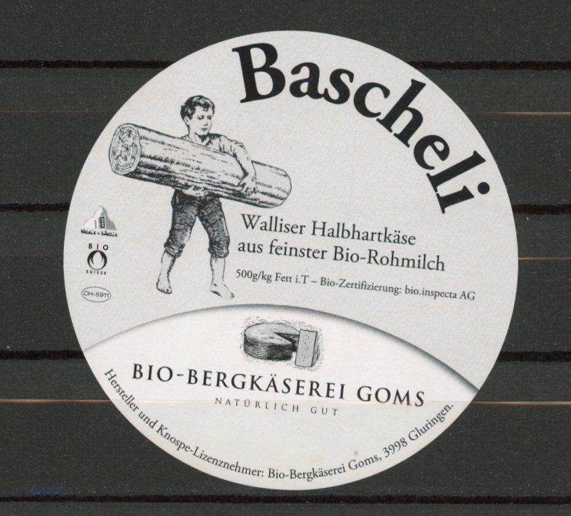 Ansichtskarten: Gluringen  VS  -  BASCHELI -  Bio-Bergkäserei Goms – Gebraucht aus Brig von Valcards54