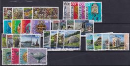 1974-2012, Pro Patria 8 Sätze Einzelmarken mit ET-Stempel