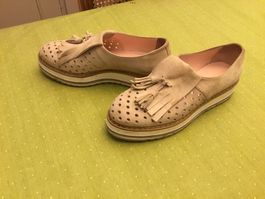 Marc Cain Schuh Gr.39 Exquisit Sand Top Leder Qualität