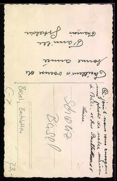 Cartoline postali: AK Basel, Bachletten – Usato da Berlin venduto da bartko-reher 1