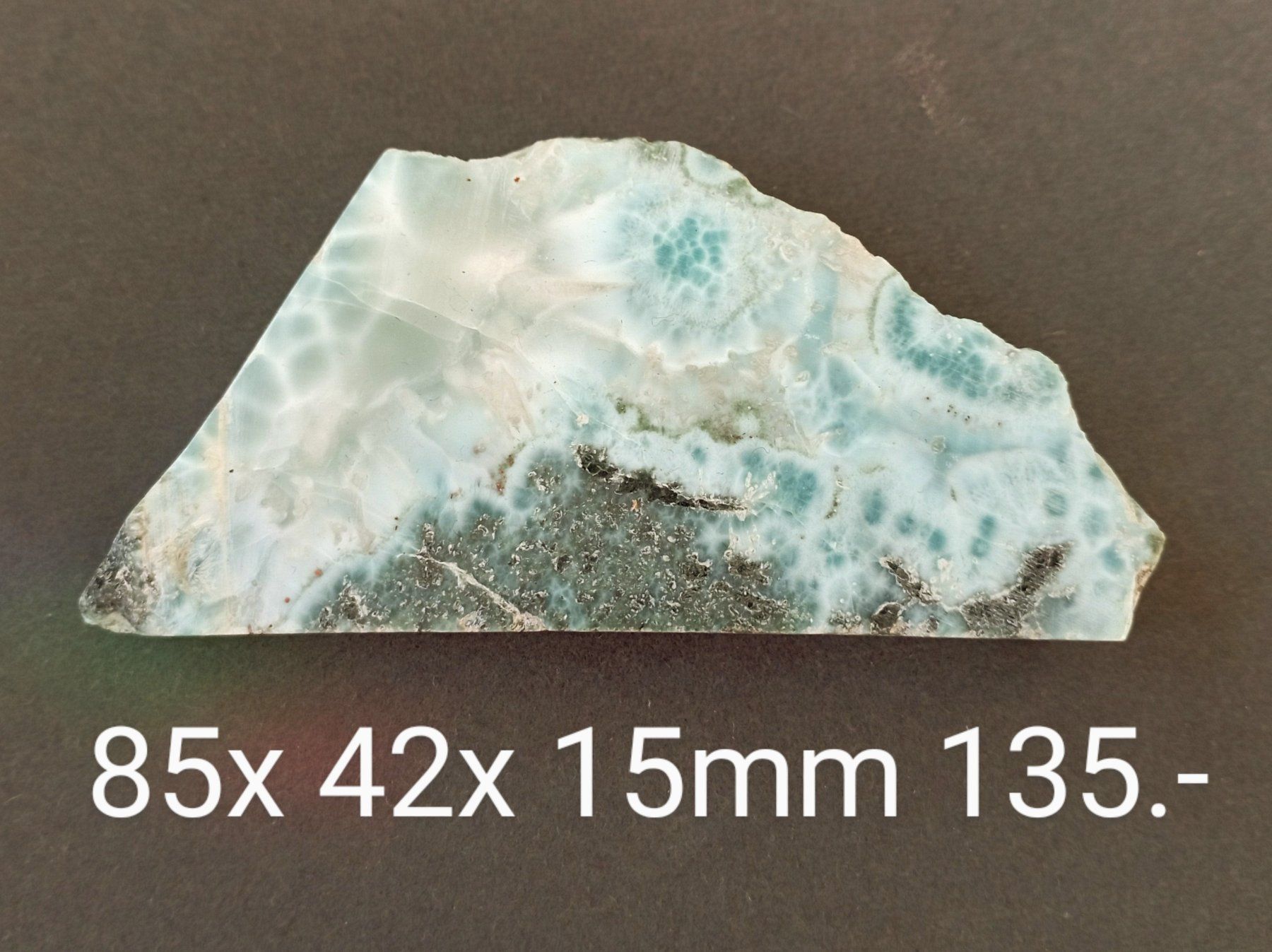 Minerali & Pietre curative: Echter grosser LARIMAR 85x 42x 15mm – Usato da St. Gallen venduto da nataraj