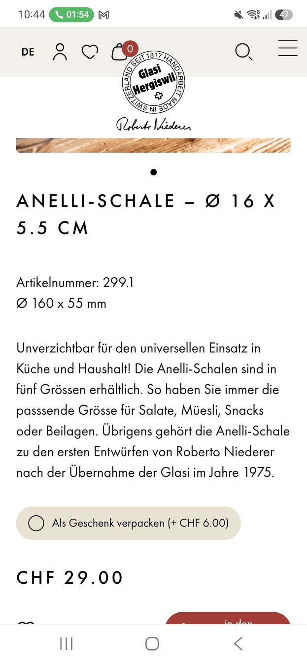 Glasi Hergiswil Ciotole: Anelli Schale  – Usato da Nürensdorf venduto da Ja_mei 3